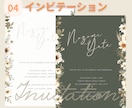 高品質◎結婚式用デザインテンプレートをお渡しします メニュー表/ドリンクメニュー表/テーブル番号/招待状を20枚 イメージ7