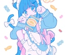 商用利用OK！ポップで可愛いイラストをお描きします 一枚絵、アイコン、ジャケット、MV、立ち絵などに！ イメージ7