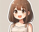 写真からLINEスタンプ風アイコンを作成ます 商用利用、二次利用可能です。ご自由にお使いください イメージ1