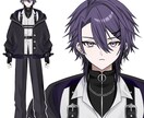 Vtuberキャラデザ～モデリング全て制作します キャラデザ・イラストのみ、配信画面、三面図等のご依頼も可能。 イメージ5