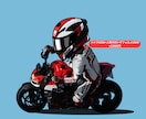 かわいい、かっこいいバイクイラスト作成します 写真を送るだけでオリジナルイラスト、SNSアイコンが完成！ イメージ3