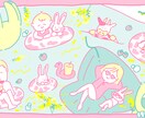 愛されゆるかわイラストお描きします あなたの好きをぎゅぎゅっと詰めこみます。 イメージ3