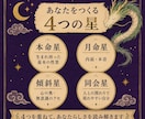 自分でも気づかない強みと心のクセを読み解きます 4つの星から「なぜ私はこうなの？」の理由を探ります イメージ4