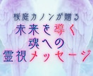 あなたの魂への霊視メッセージと未来への導きを視ます 魂を霊視し愛と縁の未来を導く…桜庭カノンからの特別メッセージ イメージ1