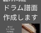 ドラム譜面作成します 耳コピでドラムの譜面作成します。 イメージ1