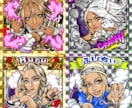 大好評‼️ビックリマン風似顔絵作成致します 【ギャル雑誌egg、Nutsのノベルティにもなってます！】 イメージ2