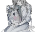 一枚絵・人物／耽美で特別感のある絵を制作します ✩他と被らない“雰囲気“のあるデザインと色使いが得意です✩ イメージ9