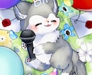 動物・モンスターキャラの１枚絵描きます かわいい高クオリティの背景つきイラストをご希望の方に！ イメージ1