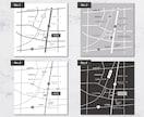 シンプルでおしゃれな分かりやすい地図作成いたします サンプルから選んで簡単に依頼★チラシや案内状に！修正無制限！ イメージ2