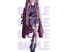 衣装デザイン可！キャラクターの立ち絵を制作します 頭からつま先までを含めたフルカラーのイラスト イメージ4