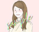 アイコンや待ち受けに！シンプル可愛い似顔絵描きます SNSアイコンや、ご家族の記念としても◎線画×水彩風イラスト イメージ7
