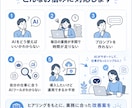 AI初心者向けに業務効率化プランを作ります 課題整理・ツール選定・専用プロンプトまで一式納品 イメージ2