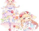 Vtuber立ち絵＋SDセット作成します 立ち絵デザインからグッズに使用出来るSDイラストを描きます イメージ8