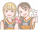 ポップなデフォルメ似顔絵描きます ポップに可愛く！目を引くデフォルメイラスト イメージ7
