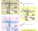 手描き風のイラストマップを作成します かわいいイラストでわかりやすい地図。お店のチラシやHPに！ イメージ6