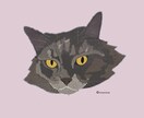 インテリアにも馴染む、猫ちゃんの似顔絵お描きします 空間に自然と溶け込む、落ち着いたタッチで丁寧に仕上げます イメージ3