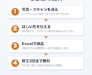紙・写真の表をExcel（エクセル）に入力します 手書きもOK。紙・写真の表を1,500円からExcelに イメージ4