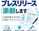 プレスリリースを添削します 広報目線で伝わる文章にブラッシュアップ イメージ1