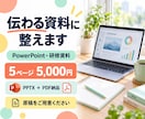 伝わるパワポ・研修資料を作成します 原稿支給で５ページから｜編集できる資料とPDFを納品 イメージ1