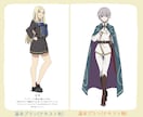 オリジナルキャラクターを作成します カラーラフで雰囲気をカタチに。 イメージ3