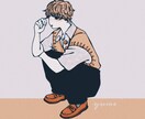 お洒落で少しレトロなイラスト描きます プロフィール画像、名刺、その他ご自由にお使い下さい！ イメージ8