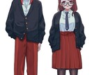 配信、ゲームの立ち絵一枚絵イラスト制作いたします 個性的かわいいイラスト、アイコン、立ち絵、一枚絵制作します！ イメージ5