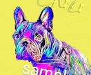 ペットの写真を似顔絵にします A4印刷込み☆写真からイラスト作品にして郵送します♫ イメージ5