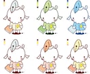 オリジナルキャラクターのLINEスタンプ作ります キャラクターのラフ提案5案提出 イメージ3