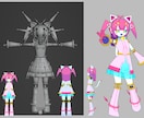 あなたのキャラを3D化します デスクトップマスコットやVtuberを始めたい方にも イメージ4