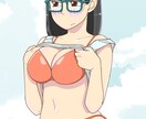 ポップでちょっぴりセクシーなイラスト作成します 目を引くイラストでグッズや広告などに！ イメージ5