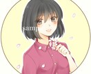 SNSアイコン（簡易版）お描きします 女の子、男の子のアイコンをSNSなどで使用したい方に イメージ3