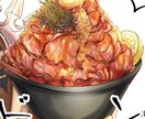 動画の挿絵やメニューに！食欲そそるゴハン描きます どんな料理も思わず食べたくなるアニメタッチの料理にします！ イメージ7