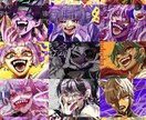 SNSや配信等で使用いただける一枚絵をお描きします ダイナミックでビビットな目を引く一枚が得意です！ イメージ2