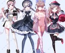 新衣装・立ち絵制作承ります 鮮やかで可愛いイラスト制作します❀ イメージ4