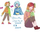 あなたの好みの絵柄でイラスト描きます 幅広い絵柄の選択肢から自由に選んでいただけます イメージ1