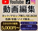 YouTube等の動画を格安で編集します エンタメ動画・切り抜き動画・vlog系　ご相談ください イメージ1