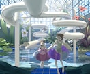 背景付き一枚絵描きます 退廃的、ノスタルジックな雰囲気をお求めの方！ イメージ2