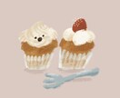 まるで絵本の世界。目を惹くフードイラスト描きます カフェ・お菓子屋さん必見。差がつくイラストです。 イメージ2