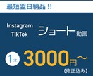 SNSのショート動画制作承ります 素材を共有していただき、翌日に納品いたします！ イメージ1