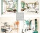 モダンな手描きの建築パースを作成します 手描きのパースをデジタル化！複数枚の場合は割引きあります。 イメージ3