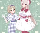 企業実績有！かわいいアニメ塗りイラスト描きます 一枚絵、歌ってみたイラスト、SNSアイコン、SDなど ✧*。 イメージ3