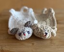 あみぐるみコースター販売致します あみぐるみのねこちゃんコースター イメージ1