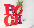 ROCKオブジェの文字切り抜き用の用紙を作ります 最高にROCKなフェス婚にしませんか？ イメージ1