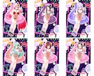 最短当日！IRIAM◎夏の水着イラスト描きます 配信にも！6種の水着から選べる◎キャラを即納でお書きします イメージ8