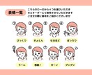 リピーター様専用★表情イラストセット描きます 毎日使えるオリジナル表情イラストが特別価格にてご案内 イメージ2
