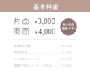 おしゃれでスタイリッシュなショップカードを作ります お店のイメージに合わせてデザインします！特別価格で提供中 イメージ2