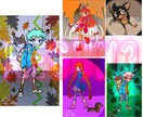 即納!POPな可愛い人×ペットのイラスト描きます 挿絵・動画・グッズなど派手かわ表現で周りと差をつけたい方へ イメージ6