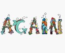 ショップカード、ステッカー、Tシャツ、マスク、ます 南国風のイラストが得意なイラスト屋です！ イメージ3