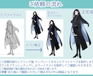 ゲーム、配信、TRPGなどの立ち絵をお描きします あなたの創作キャラクターを制作します！差分も追加可能！ イメージ3