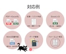 Excel・Wordの入力作業をお手伝いします データ入力・資料作成を丁寧に代行します イメージ2